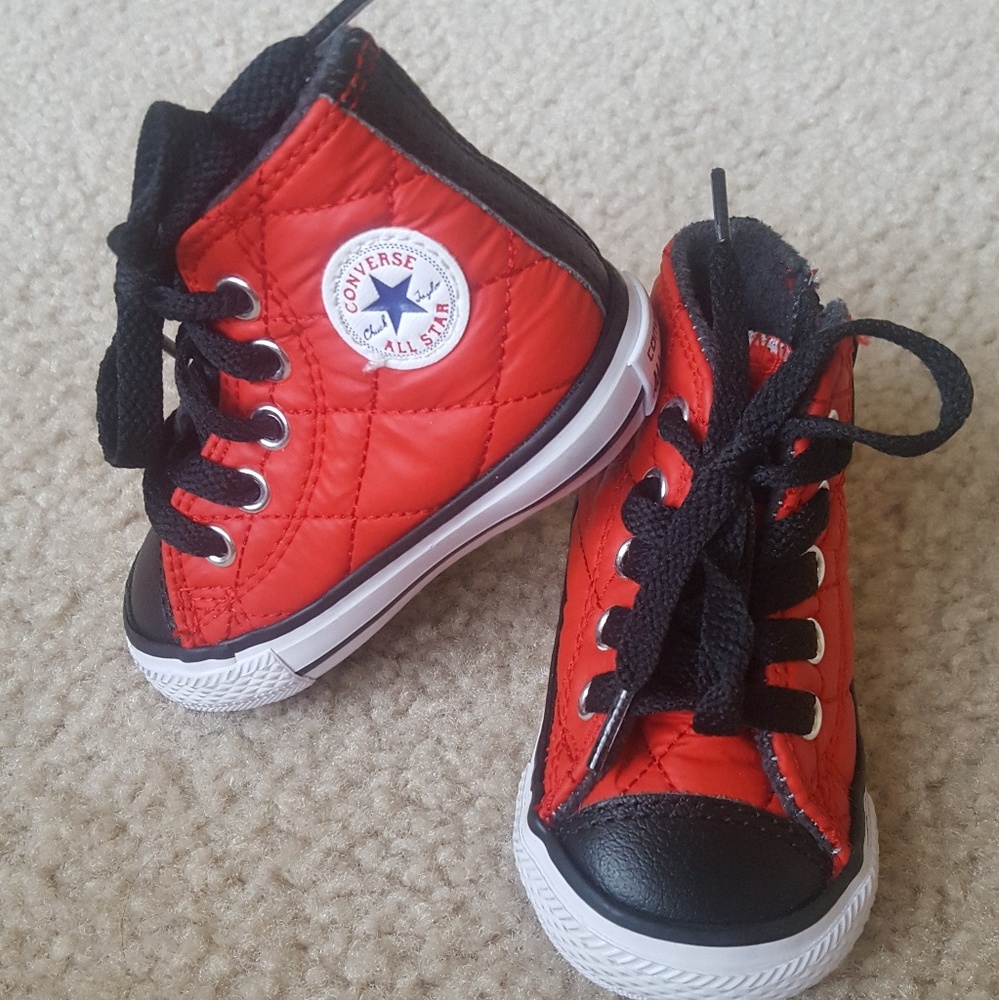 Converse All-star hightop sneakers, infant size 3